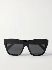 [CELINE Eyewear] CELINE Eyewear - Triomphe Square-frame Acetate Sunglasses - Black - One size One size Black