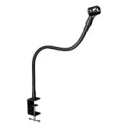 24-INCHS Flexible Gooseneck Microphone Stand with Heavy Duty Desk Clamp for P...
