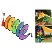 2Pcs Yard Garden Wind Spinner, Colorful Spiral Wind Spinner Hanging Decoration