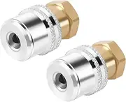 GODESON Lock On Air Chuck, 1/4FNPT Closed Flow Brass Tire Chuck, 2 Pack