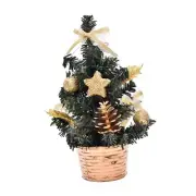 Small Xmas Tree Mini Artificial Christmas Tree Lighted Luminous Christmas Decor