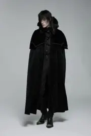 Men Women Cape High Quality Vampire Dracula Costume Halloween Black Velvet New