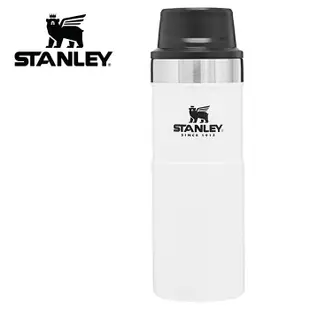 【Stanley 美國】TA 經典​單手保溫咖啡杯 473ml 304不鏽鋼保溫杯 白色 (10-06439)