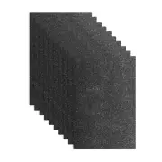10Pcs Black Glitters Foam Sheets, 8"x12" Sparkle EVA Foam Sheets(1.5mm Thick)