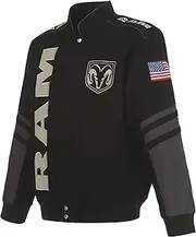 JH DESIGN GROUP Men's Dodge RAM Jacket an Embroidered Classic Twill Coat