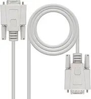 Brightium 6 m DB9/M-DB9/H Series Null Modem Cable for Direct Connection Between Serial Devices and Data Transfer.