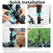 Camera Extension Adapter for Pocket 3 Microphone Tripod Mount Bracket Holder