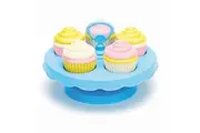 Green Toys Cupcake Set - 16 Piece Pretend Play, Motor Skills, Language Communication Kids Role Play Toy. No BPA, phthalates, PVC. Dishwasher Safe, Recycled Plastic, Made in USA.