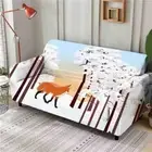 Fox Determination Stretch Sofa Cover Lounge Couch Slipcover Recliner Protector