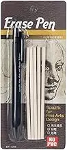 Eraser Retractable | Erasing Pencil for Artists | Retractable 3.8mm Eraser Pen with 5 Refills for Kids Adults School Drafting Writing Drawing Sketching