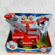 Paw Patrol Marshall Rise and Rescue Transforming Toy Firetruck w/Action Figure