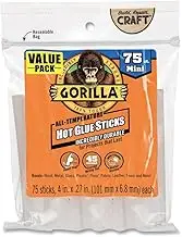 Gorilla Glue 3027502 4 in. High Temprature Glue Sticks, Pack of 75