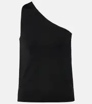 [Nili Lotan] Nili Lotan Vivianne knitted one-shoulder top AU 12 black