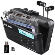 K7 Cassette Tape Player + Cassette to MP3 Converter + Portable Cassette Playe...