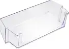 Door Shelf Bin Compatible with Whirlpool Refrigerator Plastic Transparent