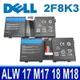 DELL 8芯 2F8K3 原廠規格 電池 Alienware 18,18X,A18,M18,M18X R3,P18E