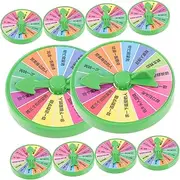 TOYANDONA 10Pcs Prize Wheel Kit Party Punishment Wheel Game for Boys and Girls' Carnival Supplies