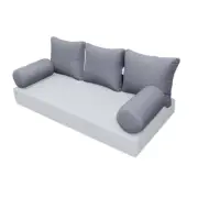 |COVER ONLY| STYLE 3 Full Bolster Pillow Daybed Porch Swing Knife Edge AD001