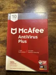 McAfee Antivirus Essential Protection For Your PC 10 Devices Brand New Sealed