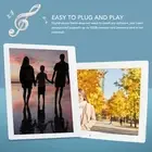 Digital Photo Frame Plastic 18.5 In 100‑240V 1080P Remote Control Photo Frame