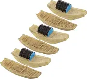 FUTUREORYY Miniature Sailing Boats 6pcs Resin Models for Micro Landscape Home and Office Decor