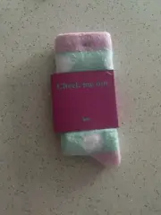 Peter Alexander Ladies Mint /Pink Socks M/L