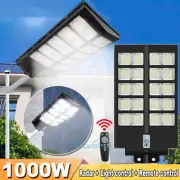 Luz Lamparas 1000W LED Luces Solares Exterior impermeable Para Patio Con Sensor