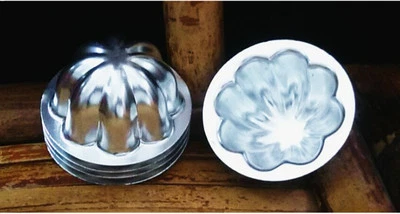 2 Sets (4 Pcs) Bath Bomb Molds Bath Fizzies Aluminum Daisy Flower 59mm