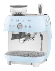 [Smeg] 50's Style Espresso Machine with Grinder in Pastel Blue EGF03PBAU