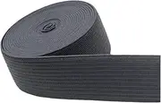 Elastic Stretch Foldover Band, Elastic Band Roll 22mm Wide Multicolor Multiple Sizes for Sewing Dressmaking Headbands DIY Crafts(Dark Grey,5 Yard)