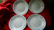 CORELLE PROVINCIAL BLUE BREAD/DESSERT PLATES x 4 BRAND NEW FREE USA SHIPPING