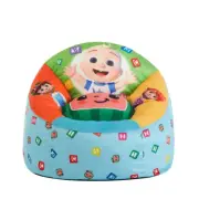 Toddler Bean Bag Chair Cocomelon Round Blue Polyester Kids Childrens Room Decor