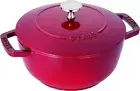 STAUB WaNABE Wa-NABE M 18cm 1.66L Cherry Cast Iron 40501-007 Made in France NEW
