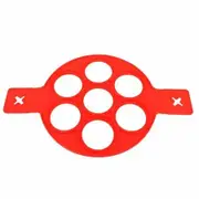 High Quality 7 hole round silicone breakfast fried egg pancake molds moulds rings omelette