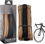 Qkbuza Road Bike Tires - Foldable 700 X 28c Tire for Road Racing - Puncture Protection Ultra Light Tyre for Cycling Fixed Gear Men Women Teens Sports Outdoors
