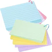 VILLFUL Vocabulary Book Blank Flashcards Notepad Lined Index Cards Portable Words Cards Metal Binder