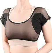 YRTUOP Sweat Undershirt Women - Washable Sweat-Absorbing Pad | Quick-Drying Mesh Clothes Invisible Vest for Hot Weather Travel Workout Night Sports Home Social Event Workplace Daily Use Men Women