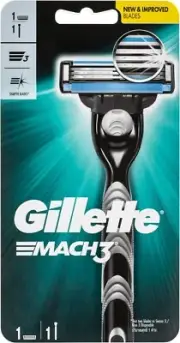 Gillette Mach 3 Men's Shaving Razor, 1 Pack Mens Razors/ Blades