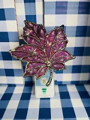 ETCHED LEAF ~ LIGHT UP SCENT CONTROL WALLFLOWER PLUG ~ Bath & Body Works New