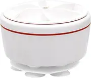 Mini Portable Washing Machine, Ultrasonic Spin Turbo Portable Lazy Cleaner, Turbo Washing Machine with USB, Suitable for Home, Business, Travel, University Room, White
