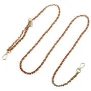 Purse Chain Strap, 55 Inch Adjustable Chains Strap Brown/Light Gold