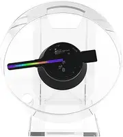 Mini Hologram Projector Fan Desktop Holographic Player Advertising Light Holiday Shop Bar Party Support Image Video Display Festival Advertising Display