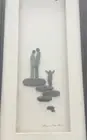 Shearon Nowlan Glass Pebble Wood Art 15x8