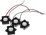 DOITOOL 4pcs Portable Mini Speakers with Amplified Sound for Desktop Computers Versatile Connectivity with Speaker Terminals for Home Audio and