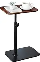 ONEIN C Shaped Side Table for Sofa Couch Bed, Adjustable Small End Table for Living Room Bedroom Bathtub, Tiltable & Stable, 360 Degree Rotating