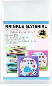 Zonon Noise Making Crinkle Paper Crinkle Material Noise Maker Plastic Film for Dog Cat Pet Supplies(51 x 39 Inch)