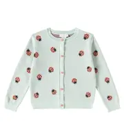 [Stella McCartney Kids] Stella McCartney Kids Cotton jacquard cardigan Y 6 blue