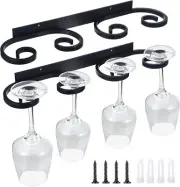 Wall Mounted Wine Glass Rack Stemware Wine Glasses Holder Metal Wine Glass Hange