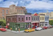 WALTHERS Cornerstone 933-3850 N Scale MERCHANT'S ROW I Structure Kit w/ 5 Stores