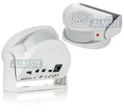 2-In-1 Motion Sensor Alarm And Entrance Alert Door Chime With 90dB Speaker
